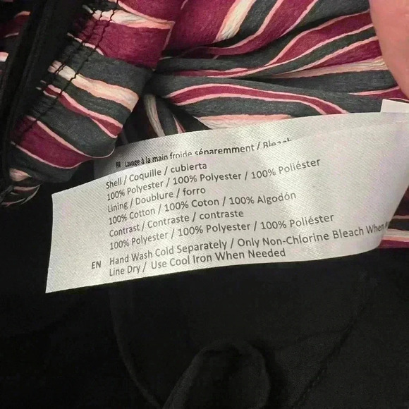 Band of Gypsies Sweetheart Spaghetti Strap Jumpsuit Black/Bordeaux Stripe-XS-NWT - Picture 7 of 9